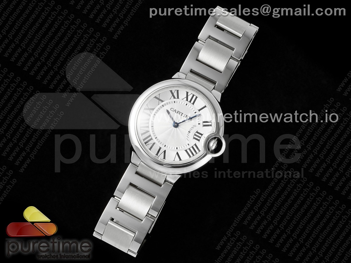(Do Not Buy Alone) Ballon Bleu 36mm V6F 1:1 Best Edition White Dial on SS Bracelet A690 V7