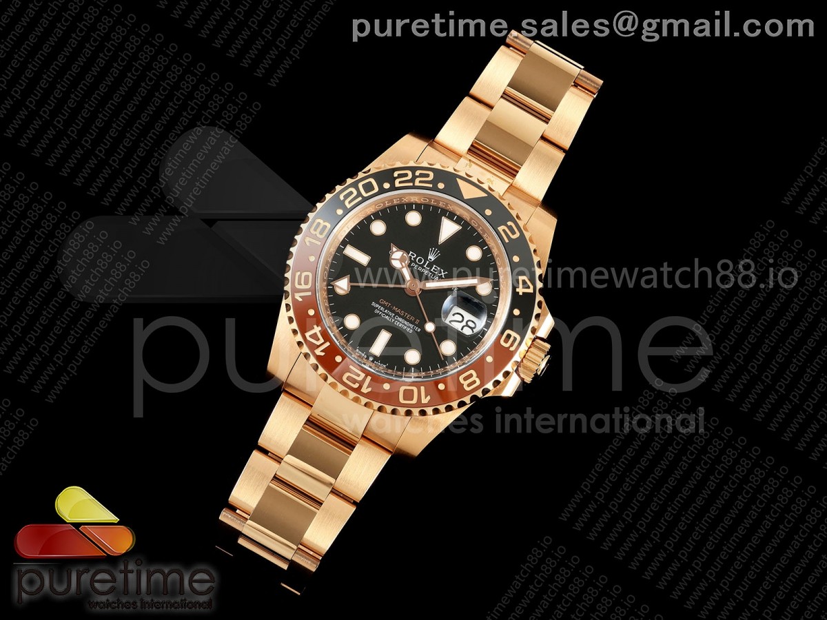 GMT Master II 126715 CHNR 904L RG VF 1:1 Best Edition on RG Bracelet DD3285 CHS